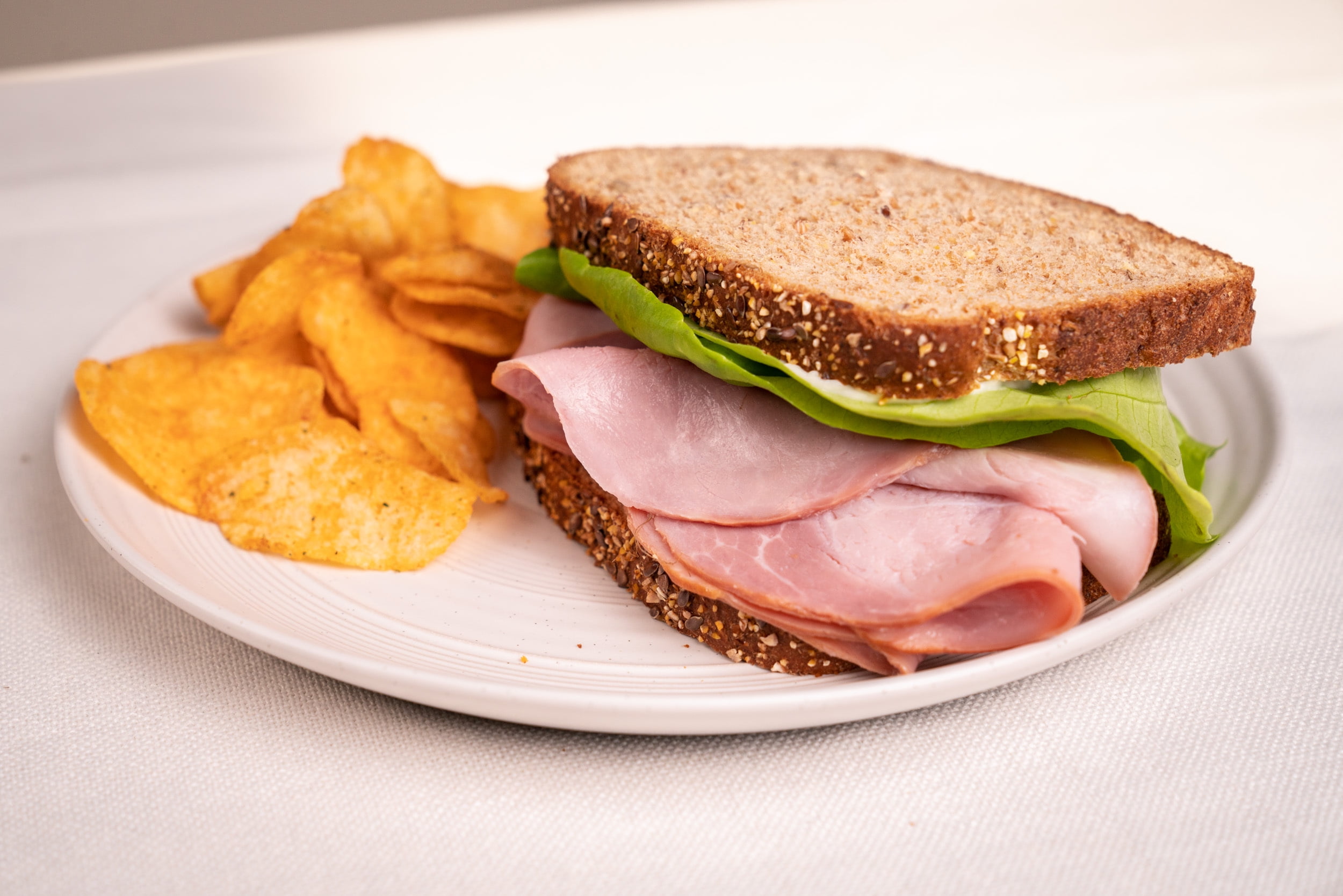 Sahlen's All Natural Smokehouse Carved Off The Bone Ham 97 Percent Fat Free Lunch Meat, Deli Sliced