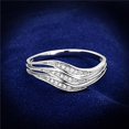 thumbnail image 1 of Women Rhodium 925 Sterling Silver Ring with AAA Grade CZ in Clear - Size 5, 1 of 1