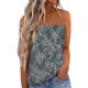 thumbnail image 1 of Gibobby Camiseta sin tirantes Bandeau para mujer, camiseta informal sin mangas para vacaciones de verano, camiseta holgada para vacaciones, blusa, camiseta sin mangas para mujer(Gris,M), 1 of 5