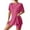 Hot Pink, variant on Bovxnpu Two Piece Sets for Women Fall Outfits, Women's Two Piece Lounge Set Summer Casual Oversized Shirts Biker Shorts Matching Airport Travel Outfit