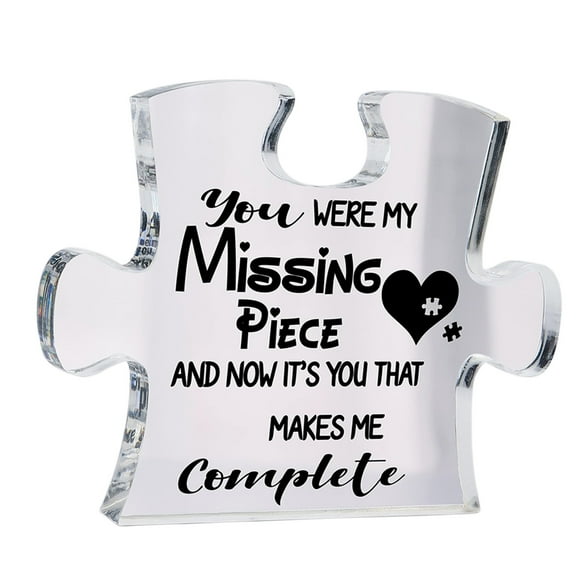 ICERUN Anniversary Plaque Gifts,Perfect Commemorative Plaque Gift for Special Occasions,Unique Puzzle Design,Romantic Plaque Gift for Valentine's Day,Wedding and Birthday