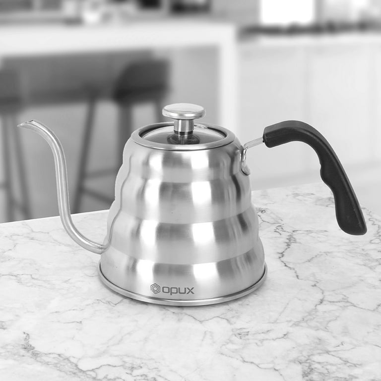 Pour Over Gooseneck Coffee Kettle with Thermometer by Barista