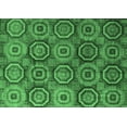 thumbnail image 1 of Ahgly Company Indoor Rectangle Abstract Emerald Green Modern Area Rugs, 4' x 6', 1 of 4