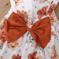 thumbnail image 5 of Uuszgmr Toddler Girls Fashion Summer Flower Dress Babys Kids Tutu Dress With Sun Hat Girls Sling Cake Dress Floral 2Pcs Outfits,Size:4-5 Years, 5 of 6