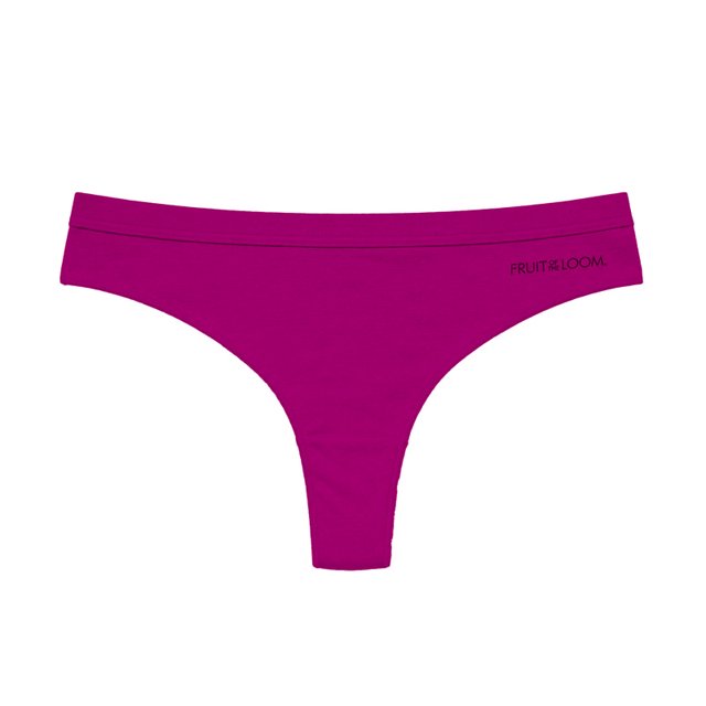 Tanga Fruit Of The Loom para Dama, con Costuras Overlátex Rojo Talla CH