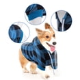 thumbnail image 2 of vnanda Bright Colored Pet Sweater Pet Sweater Plaid Pattern Hoodie with Elasticized Hem Cuffs Fashionable Two-legged Dog Cat Clothing for Small Soft, 2 of 8