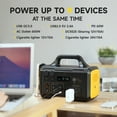 thumbnail image 5 of Mondawe Portable Power Station 600W 655Wh Outdoor Solar Generator Fast Charging with Dual AC Outlets USB Port, Solar Powered Battery Generator for Outdoors Camping Emergency Travel Hunting, 5 of 7