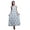 Light Steel Blue, variant on Bimba Rayon Butterfly Ladies Printed Backless Spaghetti Strap Long Maxi Evening Party Dress-Large