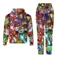thumbnail image 6 of The Cuphead Show Tracksuit Pullover Hoodie And Sweatpants 2 Pieces Sweatsuit Jogging Pants Set for Boys Girls, 6 of 7