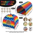 thumbnail image 2 of Wekvgz Guinea Pig Hideout Colorful Guinea Pig Cave Bed Guinea Pig Tunnel for Small Animals Hanging Guinea Pig House Bed Cage Accessories for Hamster Rabbit, 2 of 10