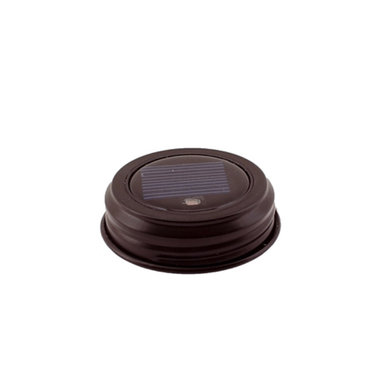 2.75" Black Solar Mason Jar Lid with Solar Light