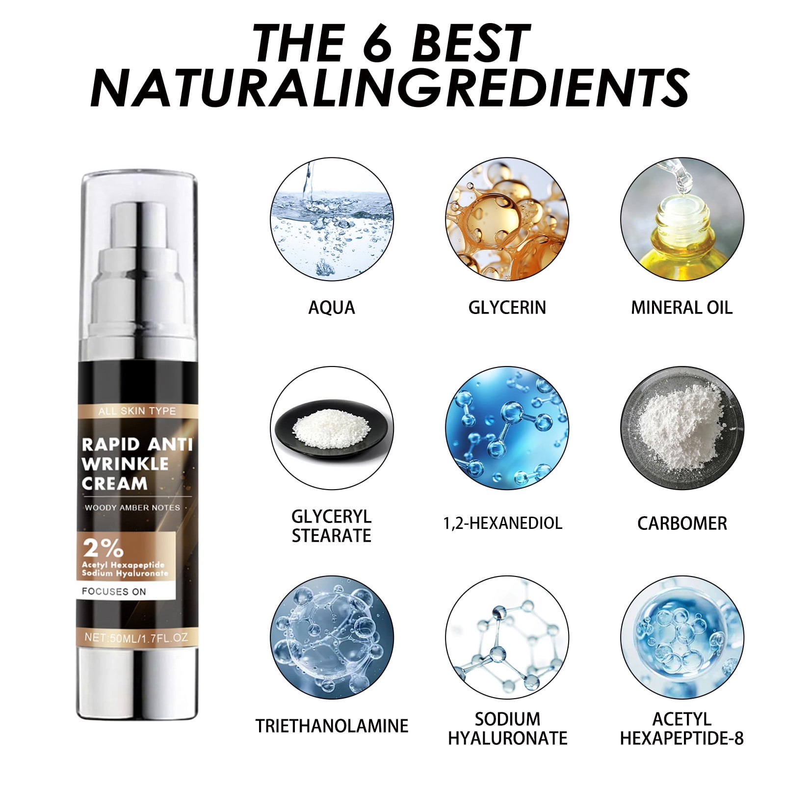 Alvantor Anti-Aging Face Cream Firming Moisturizer Reduces Fine Lines Wrinkles Hydrating Brightening, 1.7oz