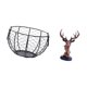 thumbnail image 5 of Cesta de huevos,Cesta multiusos para huevos,cesta tejida de alambre de hierro,Figura de cabeza de ciervo,Adorno de cabeza de ciervo,estatua de animal decorativa,Figura de cabeza de ciervo para, 5 of 8
