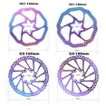 thumbnail image 3 of Generic Colorful Mountain Bike Disc Rotor - 6-Bolt Stainless Steel Brake Disc, 160mm/180mm G3/HS1 Models, Lightweight & Durable Design, 3 of 5