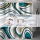 thumbnail image 4 of Cortina de ducha de baño de mármol, línea de teñido de halo, cortinas de ducha de tela impermeable con ganchos, cortina de ducha abstracta de acuarela, tela de 70x70 pulgadas, 4 of 6