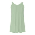 thumbnail image 5 of Vestido holgado con tirantes estilo playa para mujer: vestido de verano ligero y elástico con cuello en V, 5 of 5