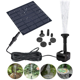 thumbnail image 1 of Bomba solar para estanque de 1,2 W, bomba de fuente con 4 boquillas diferentes, bomba de agua solar para fuente, 1 of 5