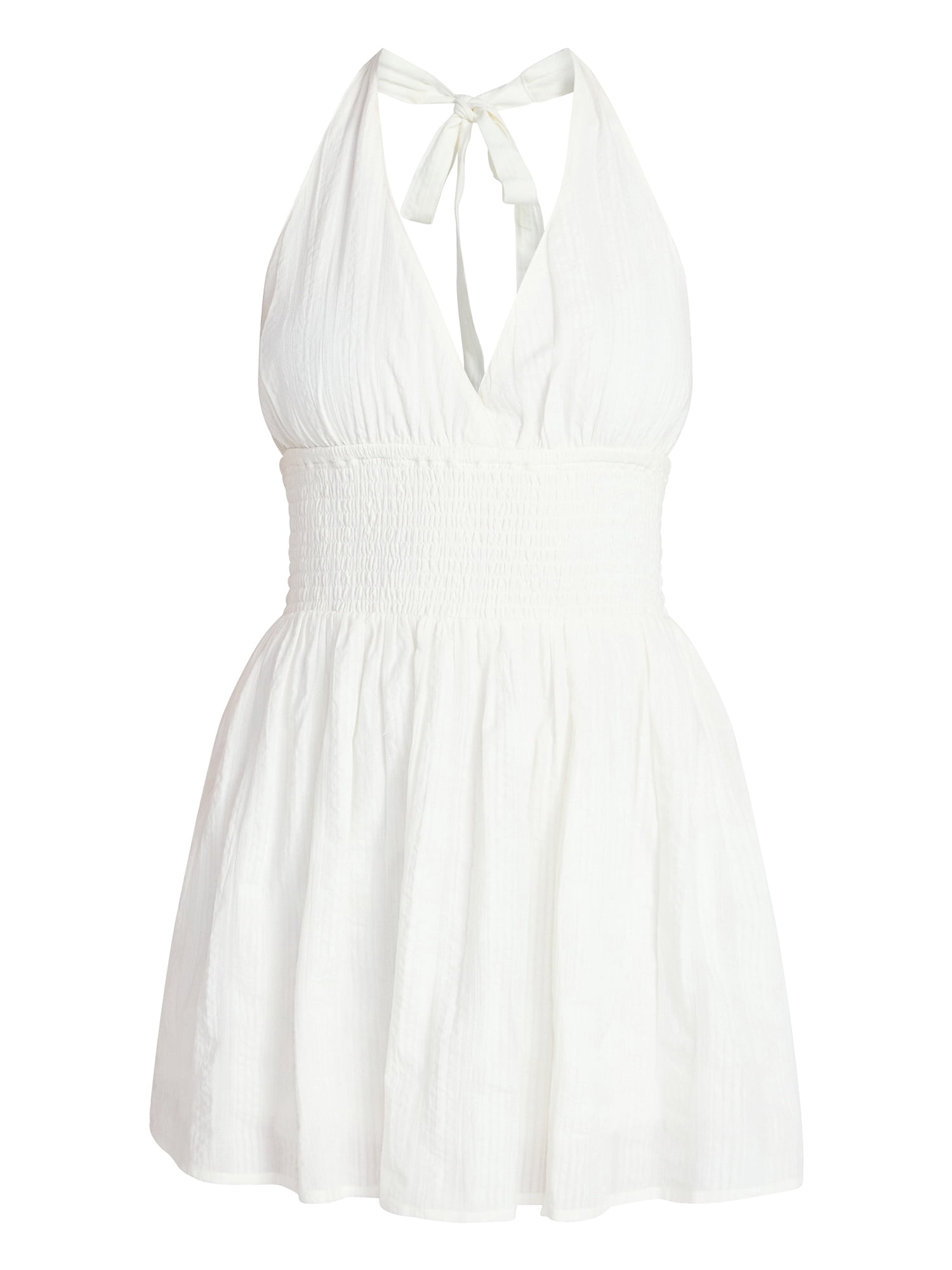 no boundaries juniors lace high neck halter sharkbite hem dress Fleur Lace Halter Mini Dress