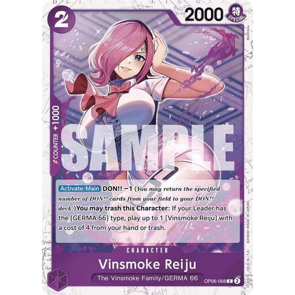 One Piece Premium Booster Common Vinsmoke Reiju OP06-068 [Jolly Roger Foil]