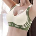 thumbnail image 2 of Brasieres de Mujer Sujetador de Mujer con Hebilla Frontal y Borde de Encaje sin Aro de Acero, Ajuste sin Costuras, Ideal para Yoga y Dormir, Talla Grande Extra Grande, 2 of 4