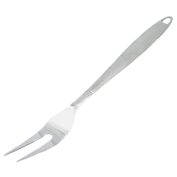 Chef Craft 12.5" Long Stainless Steel Meat Serving Fork with Attractive Brushed Finish Handle