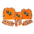thumbnail image 1 of Pyjamas Assortis d'Halloween pour la Famille Citrouille Imprimée Manches Longues Col Rond Haut+pantalon Pyjamas pour la Famille, 1 of 7
