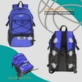 thumbnail image 4 of WOLT Blue Basketball Bag Backpack Bag for Men--Best Accessories Gym Daily Use 1 Pack, 4 of 7