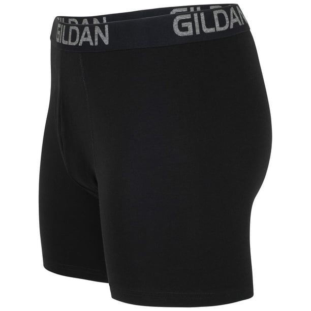 Gildan Men's Cotton Stretch Regular Leg Boxer Brief 