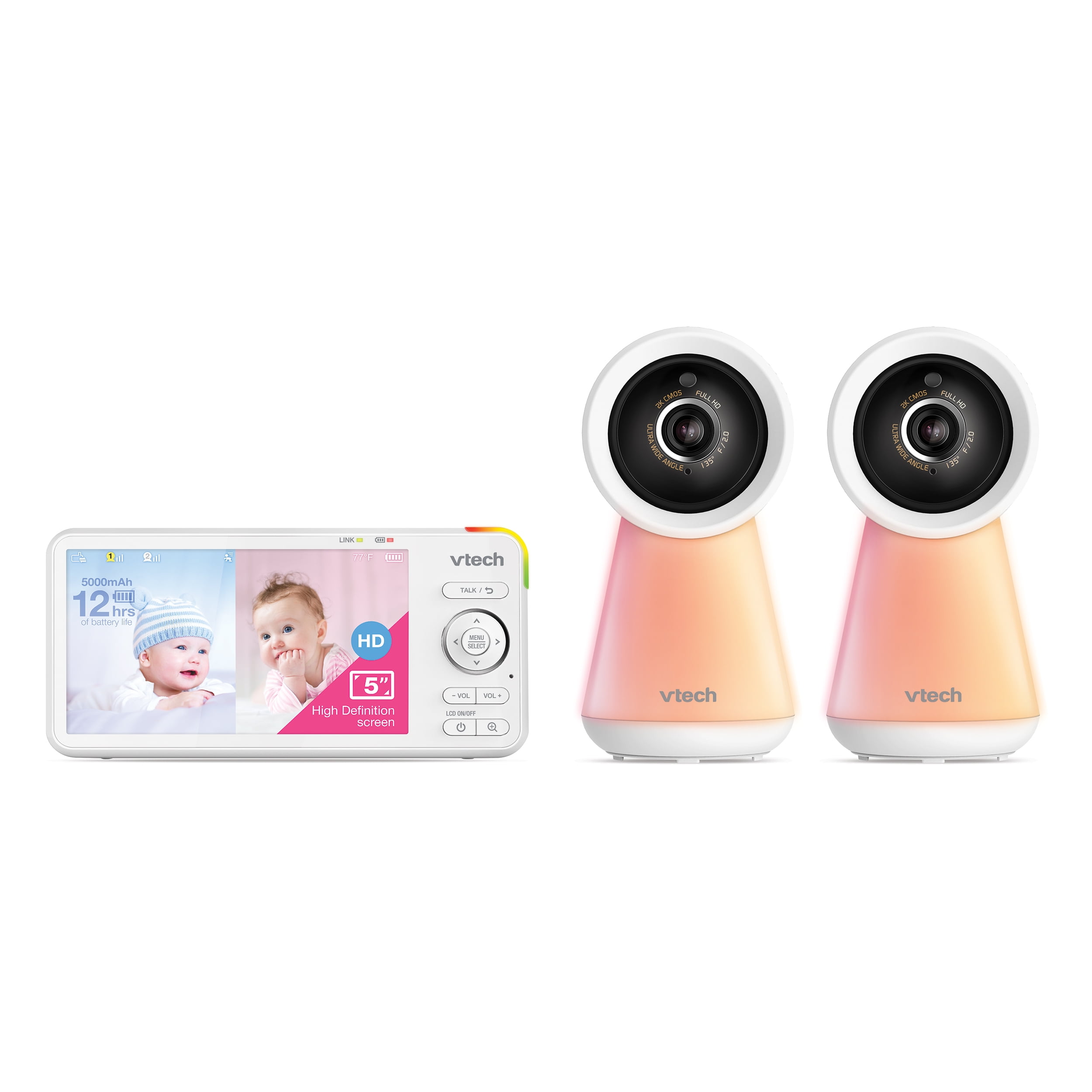 VTech RM5856-2HD Remote Access 1080p with 5" Parent Unit and 2 Cameras