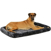 Angle View: MidWest Bolster Pet Bed | Dog Beds Ideal for Metal Dog Crates | Machine Wash & Dry