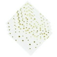 thumbnail image 2 of KAKOWELY Paquete de 100 servilletas decorativas con estampado de lunares para cenas de boda (doradas), 2 of 4