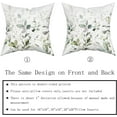 thumbnail image 5 of Watercolor Sage Green Leaf Pillow Covers 20x20 Set of 2 Spring Summer Eucalyptus Floral Print Decorative Throw Pillows Rustic Farmhouse Cushion Case Decor for Couch Sofa Bed, 5 of 6