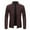 Burgundy, variant on Herrnalise Men's Fashion Casual Warm Fit Thick Leather Long Jacket Long Sleeve Lapel Pocket Zipper Fit Top Coat Coffee