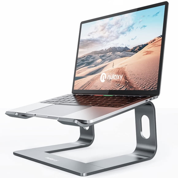 Nulaxy Laptop Stand, Ergonomic Aluminum Cooling Computer Stand, Detachable Laptop Riser, Support Protable Notebook Holder Stand Compatible with MacBo