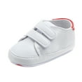 thumbnail image 3 of YUNCITY Toddler Baby Boy Girl Shoes Soft Sole Crib Shoes Sneaker Red 0-6 Months, 3 of 5