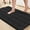 Black, variant on Sage Green Bathroom Rugs Runner Extra Long 47 x 17 Large Bath Mat Plush Shaggy Chenille Bathroom Rug Non-Slip Bath Rug Runner Extra Soft & Absorbent Thick Floor Mats, Machine Washable, Sage