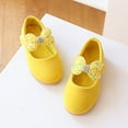 thumbnail image 5 of UngA Girls Sandals Girls Sandals Open Toe Casual Summer Shoes Comfortable Flat Sandals for Little Kids Flower Girl Sandals(Yellow,Size 7.5), 5 of 5