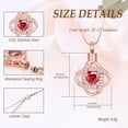 thumbnail image 3 of Love Knot Cremation Jewelry with Crystal Heart Urn Necklace for Ashes Cremation Jewelry for Ashes Love Heart Urn Pendant Memorial Keepsake Jewelry, 3 of 6