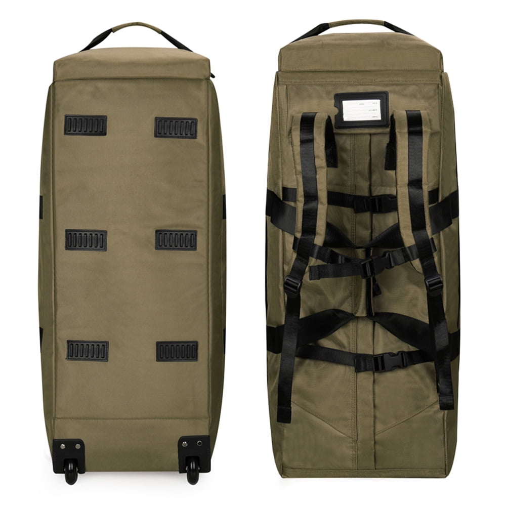 Large Duffle Bag For Travel With Wheels Handbag Trolley Bag Or Backpack 3-in-1 Convertible Water-Resistant Big Duffle Bags Foldable Carry On Bag
