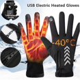 thumbnail image 4 of Under 15$ Oimcto Unisex Outdoor Windbreak Gloves Winter Screen Plus Velvet Gloves with Touchscreen Compatible Fingertips and Adjustable Wrist Strap,Include：A Pair of Gloves, 4 of 8