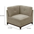 thumbnail image 5 of Benjara Fabric Corner Wedge with Tufted Back Pillow, Gray, 5 of 5