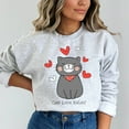 thumbnail image 3 of Cat Love Rules Valentine's Day Sweatshirt, 3 of 11