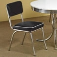 thumbnail image 2 of Home Square Retro Round Dining Table Set with 4 Chairs in Chrome, 2 of 8