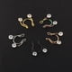 thumbnail image 5 of De Anillos Falsos Para El Tabique De Acero Inoxidable, Anillos Falsos Para La Nariz, Anillo De Aro De Herradura Con Clip, Joyería Para El Cuerpo Sin Piercing 5 Piezas Vogacara AP005560-00, 5 of 6
