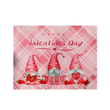 

JPGIF Clearance Valentine s Day Placemats Red Check Placemats 30x45cm For Table Decoration Valentine s Day Waterproof Cotton Linen Table Placemats For Indoor Kitchen Decoration Dinner