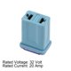 thumbnail image 3 of Fusible de cartucho mini automotriz Uxcell 32V 20A terminal hembra plástico azul 1 pieza, 3 of 5