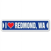 Street Sign - I Love Redmond, Washington