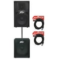 thumbnail image 1 of Peavey PV115 15" 800w PA Speaker+ PV118 18" Subwoofer + Pole + Cable PV 115+118, 1 of 12