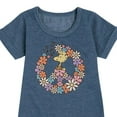 thumbnail image 3 of Peanuts - Floral Peace Sign - Woodstock - Toddler & Youth Girls Fleece Dress, 3 of 6