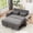 Grey, variant on 61.4 Inch Pull-Out Sofa Bed with USB Ports and Cup Holders, Convertible Loveseat with Adjustable Backrest for Living Room, Apartment, Guest Room, Grey